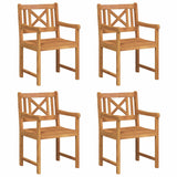 Garden Chair 4 pcs Brown 56 x 56 x 90cm Solid Acacia wood