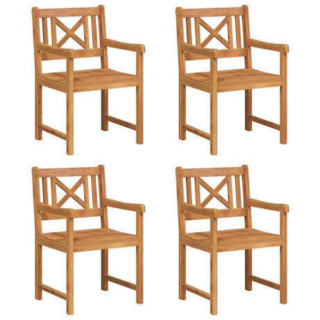 Garden Chair 4 pcs Brown 56 x 56 x 90cm Solid Acacia wood