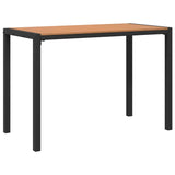 Garden Dining Set with Cushion 3 pcs Brown Steel