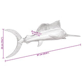 Sculpture Silver 91 x 8 x 26 cm Aluminium