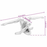 Sculpture Silver 63 x 20 x 22 cm Aluminium