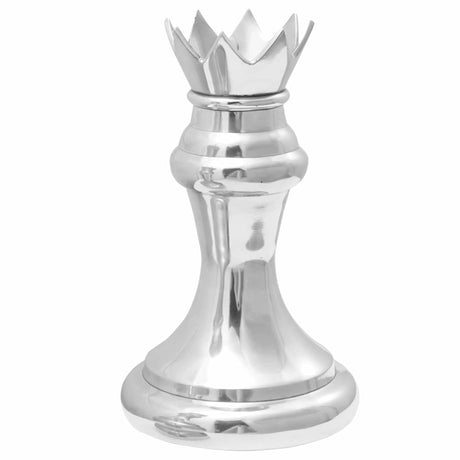 Sculptures 2 pcs Silver Aluminium