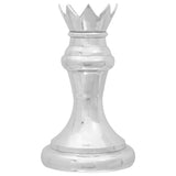 Sculptures 2 pcs Silver Aluminium