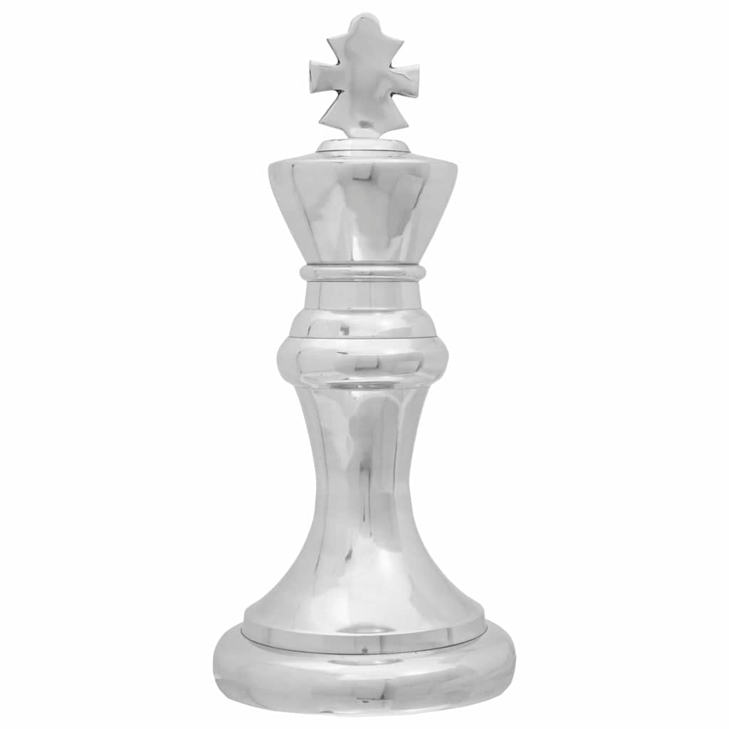 Sculptures 2 pcs Silver Aluminium