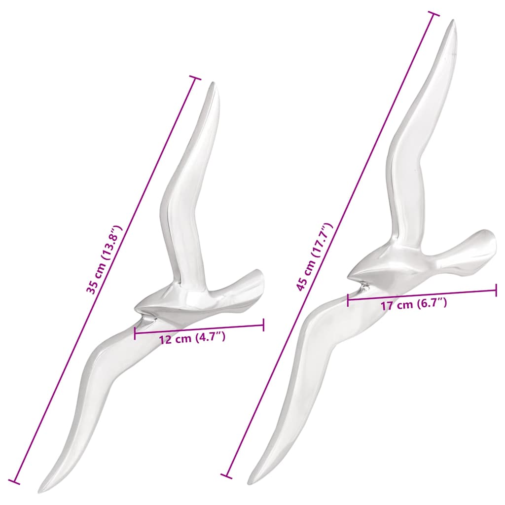 Seagull 2 pcs Silver Aluminium