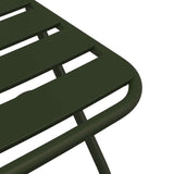 Garden Folding Chair Folding 2 pcs Green 55 x 56.5 x 91cm Steel