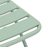 Garden Folding Chair Folding 2 pcs Green 55 x 56.5 x 91cm Steel