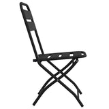 Garden Folding Chair 2 pcs Anthracite 55 x 56.5 x 91cm Steel