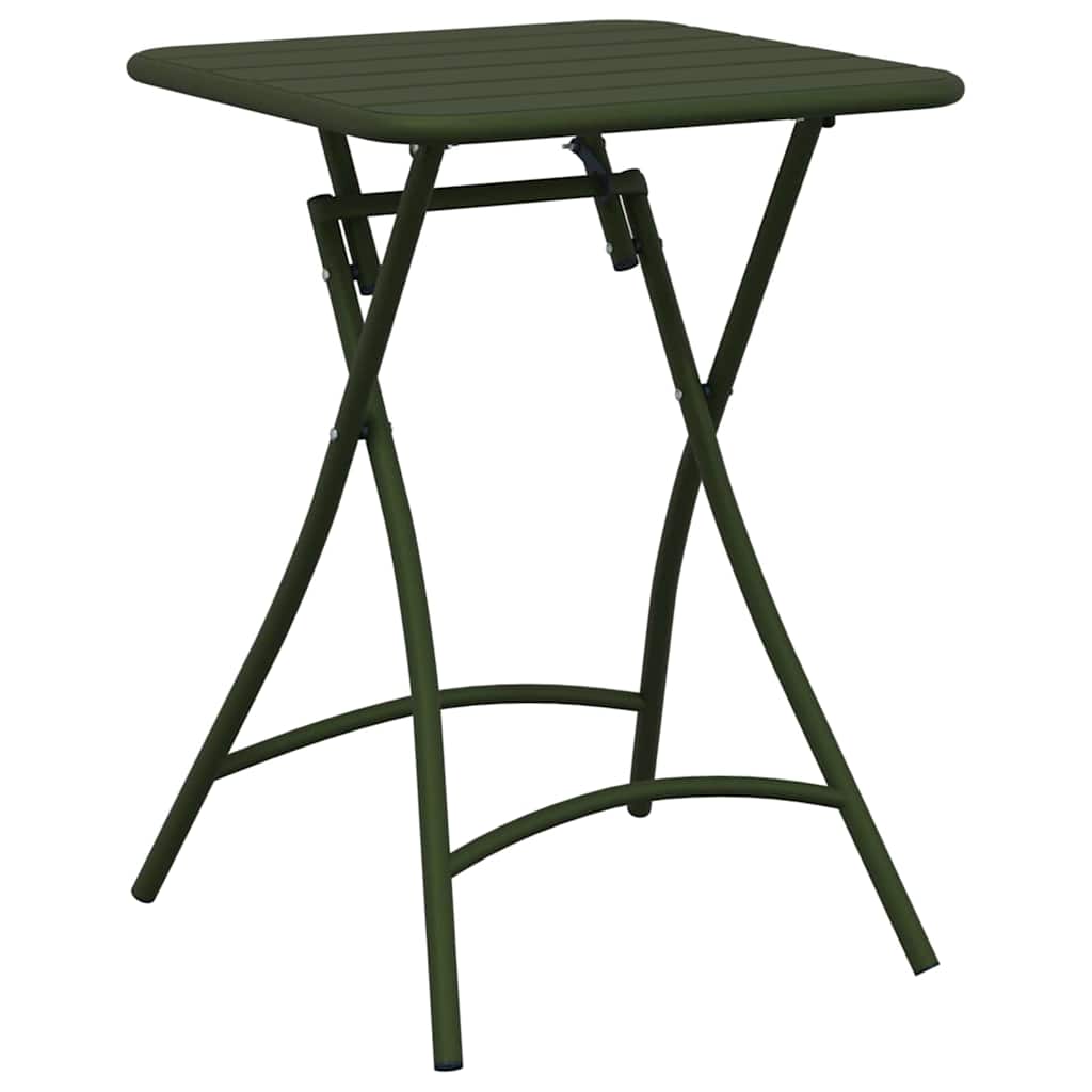 Garden Table Dark green 55 x 55 x 73 cm Powder-coated Steel