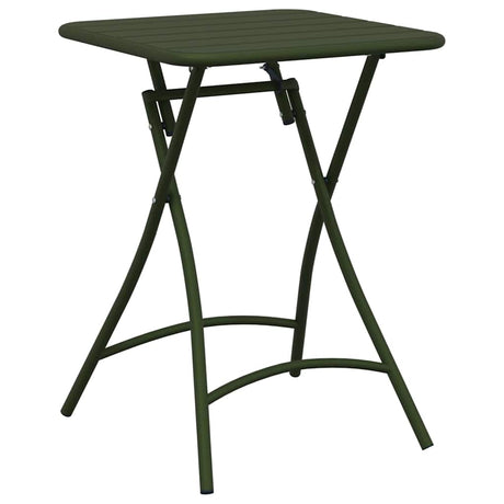 Garden Table Dark green 55 x 55 x 73 cm Powder-coated Steel