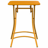 Garden Table Mustard 55 x 55 x 73 cm Powder-coated Steel