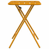 Garden Table Mustard 55 x 55 x 73 cm Powder-coated Steel