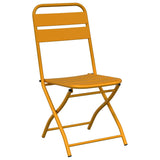 Bistro Set 3 pcs Mustard Steel