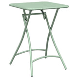 Bistro Set 3 pcs Light mint Steel
