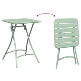 Bistro Set 3 pcs Light mint Steel