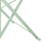 Garden Folding Chair 2 pcs Light Mint 42 x 46 x 82cm Metal