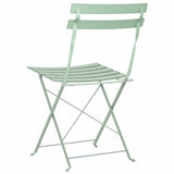Garden Folding Chair Folding 2 pcs Green 42 x 46 x 82cm Steel