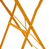 Bistro Table Folding Mustard Ø50x71 cm Powder-coated Steel
