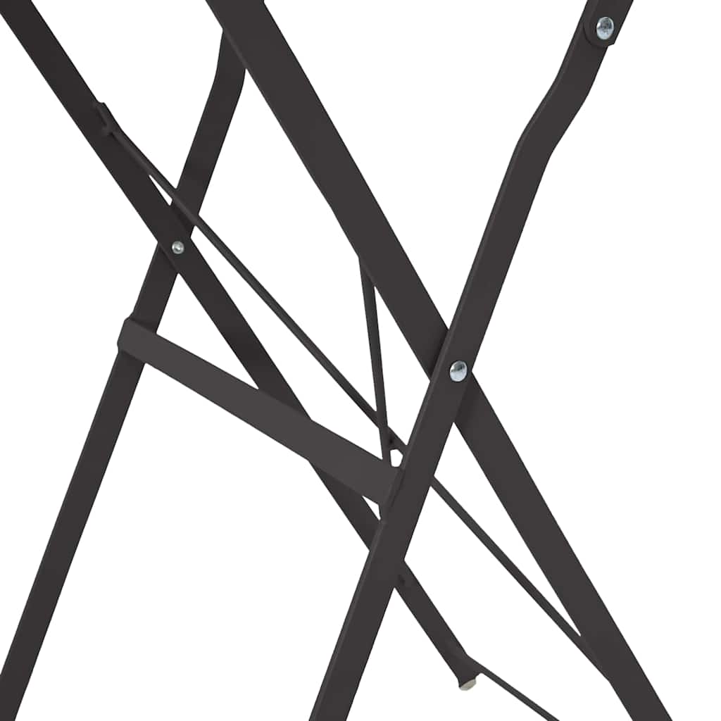Bistro Table Folding Anthracite Ø50x71 cm Powder-coated Steel
