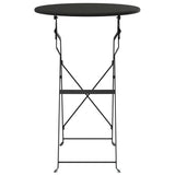 Bistro Table Folding Anthracite Ø50x71 cm Powder-coated Steel