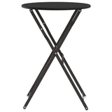 Bistro Table Folding Anthracite Ø50x71 cm Powder-coated Steel