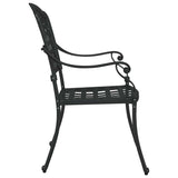Garden Chair 2 pcs Black 55 x 56.5 x 91cm Aluminium