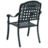 Garden Chair 2 pcs Green 55 x 56.5 x 91cm Aluminium