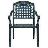 Garden Chair 2 pcs Green 55 x 56.5 x 91cm Aluminium