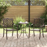 Garden Chair 2 pcs Bronze 55 x 56.5 x 91cm Aluminium