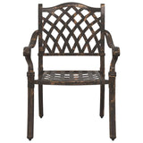 Garden Chair 2 pcs Bronze 55 x 56.5 x 91cm Aluminium