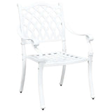 Garden Chair 2 pcs White 56 x 55 x 92.5cm Aluminium