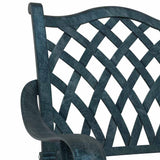 Garden Chair 2 pcs Green 55 x 56.5 x 91cm Aluminium