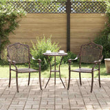 Garden Chair 2 pcs Bronze 55 x 56.5 x 91cm Aluminium