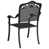 Garden Chair 2 pcs Black 55 x 56.5 x 91cm Aluminium