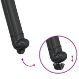 Garden Chair 2 pcs Black 55 x 56.5 x 91cm Aluminium