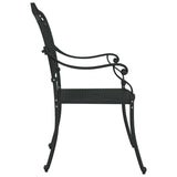 Garden Chair 2 pcs Black 55 x 56.5 x 91cm Aluminium