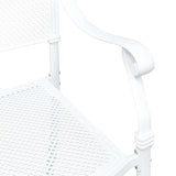 Garden Chair 2 pcs White 55 x 56.5 x 91cm Aluminium