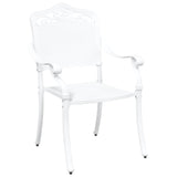 Garden Chair 2 pcs White 55 x 56.5 x 91cm Aluminium