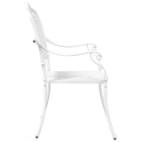 Garden Chair 2 pcs White 55 x 56.5 x 91cm Aluminium