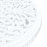 Garden Bistro Set 3 pcs White Aluminium