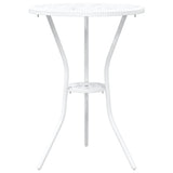 Garden Bistro Set 3 pcs White Aluminium