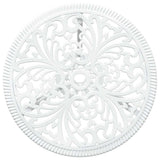 Garden Bistro Set 3 pcs White Aluminium