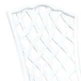 Garden Bistro Set 3 pcs White Aluminium