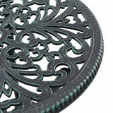 Garden Bistro Set 3 pcs Green Aluminium