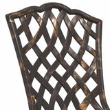 Garden Chair 2 pcs Bronze 55 x 56.5 x 91cm Aluminium