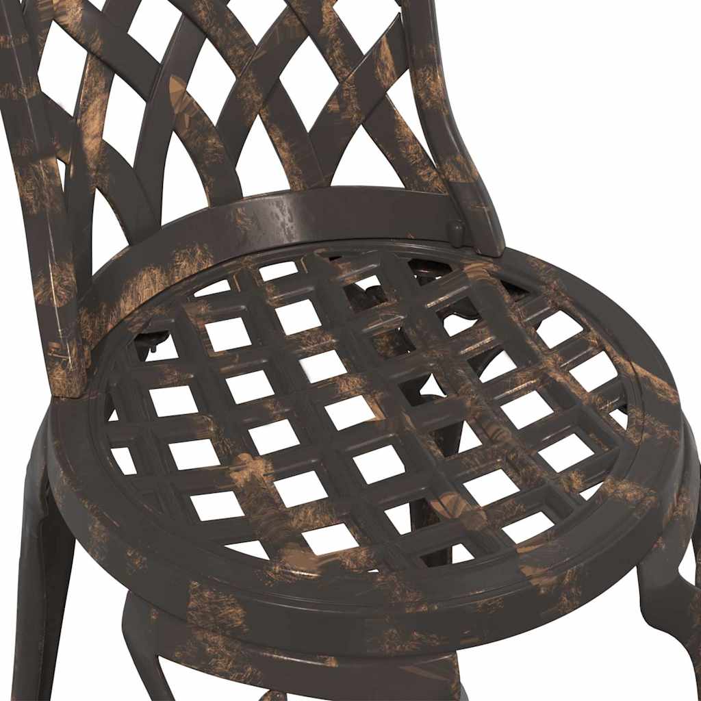 Garden Chair 2 pcs Bronze 55 x 56.5 x 91cm Aluminium