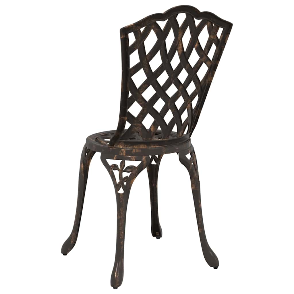 Garden Chair 2 pcs Bronze 55 x 56.5 x 91cm Aluminium