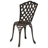 Garden Chair 2 pcs Bronze 55 x 56.5 x 91cm Aluminium