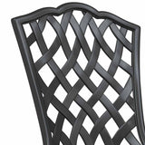 Garden Chair 2 pcs Black 55 x 56.5 x 91cm Aluminium