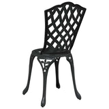 Garden Chair 2 pcs Black 55 x 56.5 x 91cm Aluminium